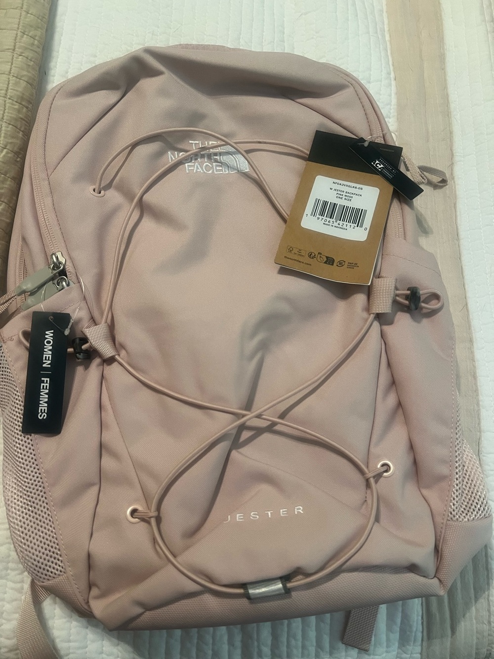 The North Face Jester Backpack in Pink Moss